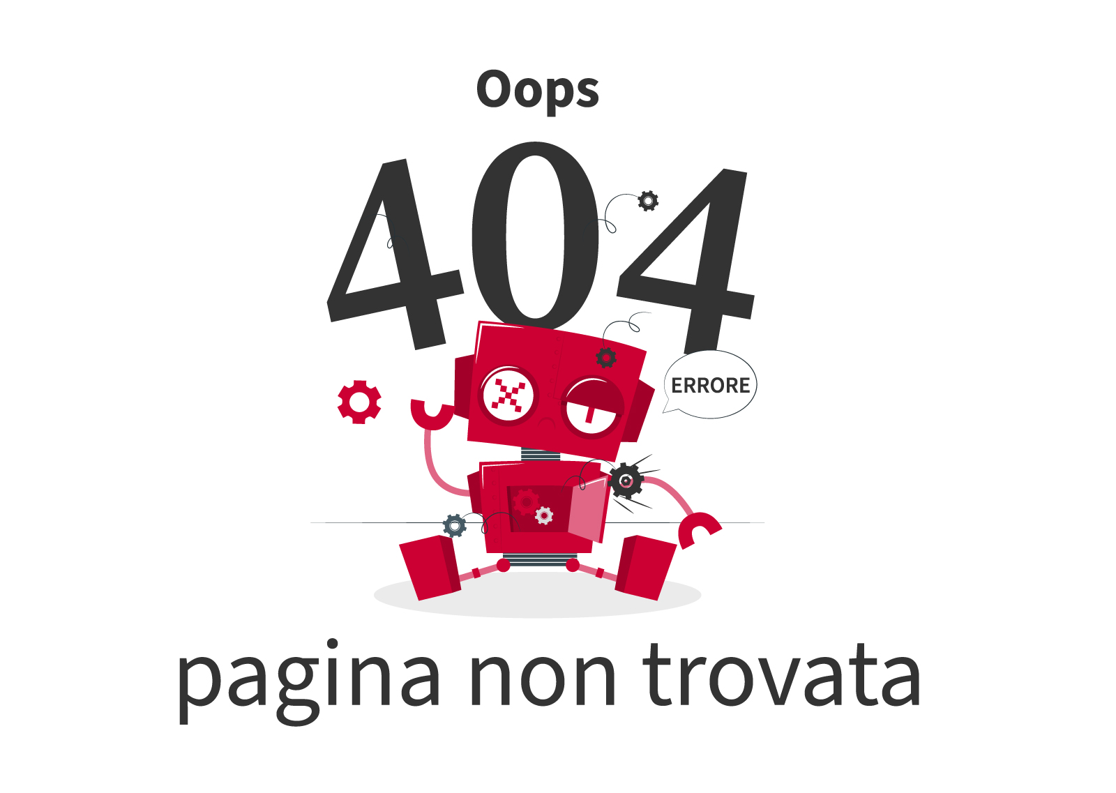 404 Pagina non trovata