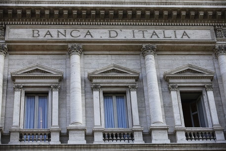 Veduta esterna della sede della Banca d'Italia, Palazzo Koch, a Roma in una foto d'archivio.
ANSA/ALESSANDRO DI MEO