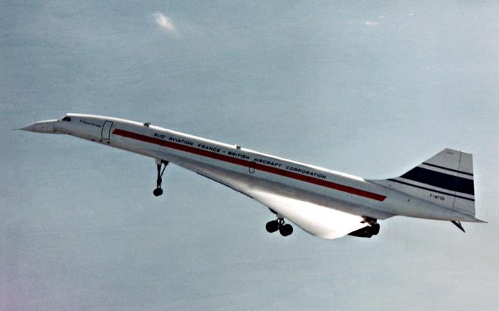 IMF01 - 19690302 - TOULOUSE, FRANCE : (FILES) This photo dated  02 March 1969 shows the first flight of the prototype of the supersonic Franco-British Concorde at Toulouse-Blagnac. A chartered Air France Concorde crashed on takeoff 25 July 2000 from Roissy-Charles de Gaulle airport, killing 113 people, mostly German tourists.
EPA PHOTO AFP FILES/STF