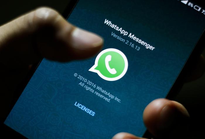 (FILE) - The logo of the messaging application WhatsApp is pictured on a smartphone in Taipei, Taiwan, 07 April 2016 (reissued 19 December 2017). According to reports, the German cartel office on 19 December 2017 found that Facebook has abused its dominant market position. The preliminary findings suggest that Facebook's targeted advertising also uses third-party data collected from the social network's subisidiaries WhatsApp and Instagram. ANSA/RITCHIE B. TONGO *** Local Caption *** 53792142
