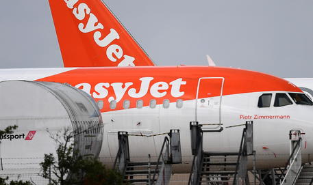 An EasyJet aircraft at Stansted Airport in London, Britain, 01 July 2020.   ANSA/ANDY RAIN