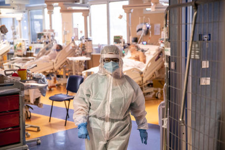 The intensive care unit of the COVID-19 hospital of Casal Palocco during the second wave of the Covid-19 Coronavirus pandemic, in Rome, Italy, 27 October 2020.
ANSA/EMANUELE VALERI