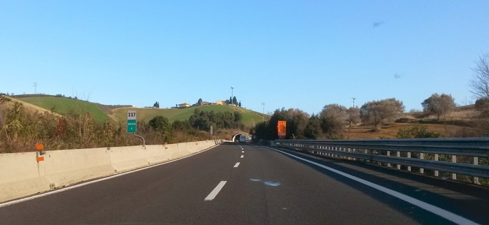 autostrada A14 verso uscita Roseto
