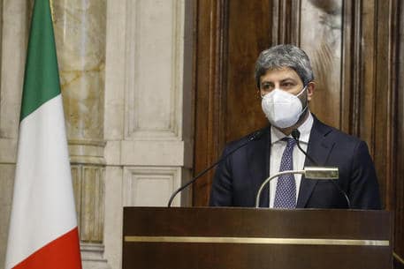 The president of the Chamber of Deputies Roberto Fico, who had an exploratory assignment for the formation of a new government after the resignation of Prime Minister Giuseppe Conte, Rome,31 January 2021 ANSA/FABIO FRUSTACI
