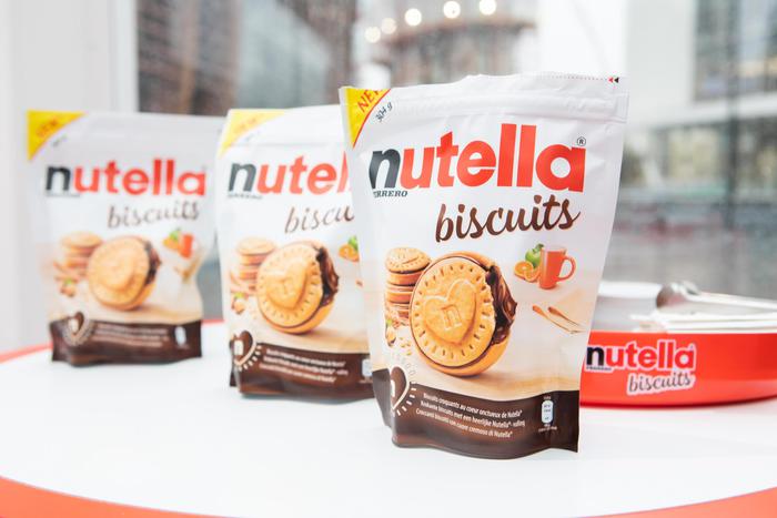 Ferrero lancia i Nutella Biscuits a Casa Nutella in Piazza Gae Aulenti, 24 ottobre 2019. ANSA/CLAUDIA GRECO