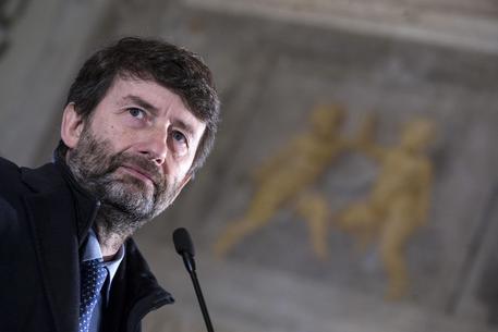 Il ministro dei beni culturali e turismo Dario Franceschini durante la presentazione di
