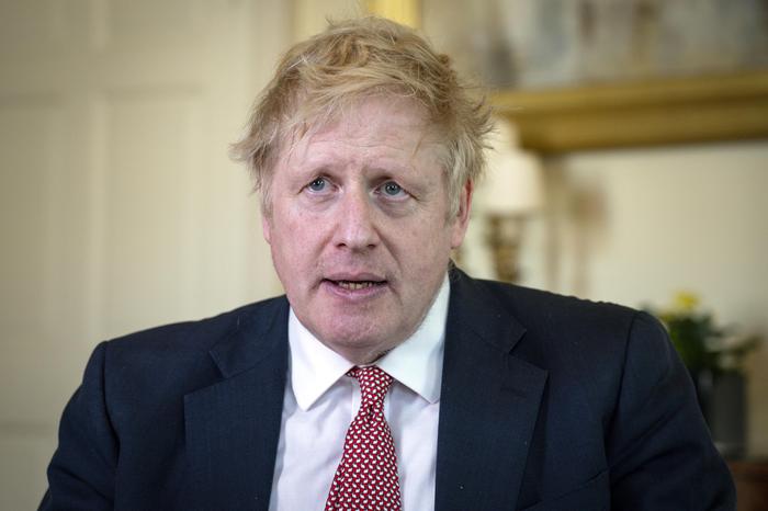 epa08359313 A handout photo made available by 10 Downing Street shows Britain's Prime Minister Boris Johnson thanks the NHS in a video message on Easter Sunday in 10 Downing Street in London, Britain, 12 April 2020. British Prime Minister Boris Johnson was discharged from hospital on 12 April 2020. Johnson was treated for the pandemic COVID-19 disease caused by the SARS-CoV-2 coronavirus at St. Thomas'. EPA/PIPPA FOWLES/n10 DOWNING STREET MANDATORY CREDIT: Pippa Fowles/n10 Downing Street. HANDOUT EDITORIAL USE ONLY/NO SALES