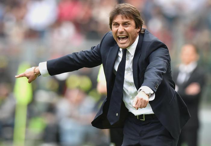 FC Juventus's head coach Antonio Conte reacts during the Serie A soccer match between AS Roma and FC Juventus at the Olimpico stadium in Rome, Italy, 11 May 2014.   ANSA/ETTORE FERRARI