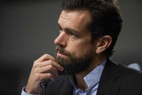 epa06999082 CEO of Twitter Jack Dorsey and testifies before a Senate Intelligence Committee hearing on 'foreign influence operations and their use of social media platforms' in the Dirksen Senate Office Building in Washington, DC, USA, 05 September 2018. Lawmakers are expected to ask the top executives what measures they are implementing to protect their online content from Russian propaganda and political censorship. CEO of Alphabet (Google) Larry Page was invited to testify but did not show.  EPA/JIM LO SCALZO