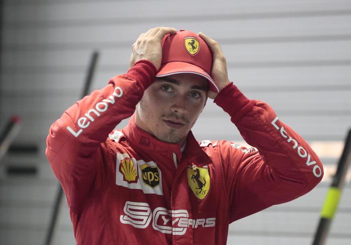 epa07859307 Monaco Formula One driver Charles Leclerc of Scuderia Ferrari is seen after the qualifying session of the Singapore Formula One Grand Prix in Singapore, 21 September 2019. Leclerc will start in pole position for the Singapore Formula One Grand Prix night race that will take place on 22 September 2019.  EPA/WALLACE WOON