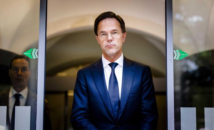 epa07657916 Netherlands Prime Minister Mark Rutte arrives to speak to the press following the press conference of the international Joint Investigation Team (JIT), in The Hague, the Netherlands, 19 June 2019. The JIT presented the latest findings in the criminal investigation into the downing of flight MH17. Reports state that Dutch prosecutors are to put four people on trial for murder next year over the shooting down of flight MH17 over Ukraine, in which 298 people were killed. The alleged suspects named are Igor Girkin, Oleg Pulatov, Sergey Dubinskiy, Leonid Kharchenko.  EPA/BART MAAT