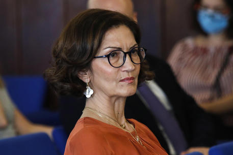 Mariastella Gelmini nella sala Colletti della Camera durante la conferenza stampa di Forza Italia sul piano per il rilancio, Roma, 22 Giugno 2020. ANSA/GIUSEPPE LAMI