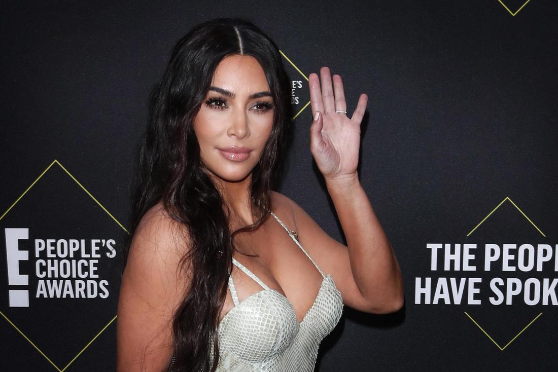 Kim Kardashian arrives for the 2019 People's Choice Awards at the Barker Hangar in Santa Monica, California, USA, 10 November 2019.  ANSA/NINA PROMMER