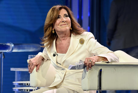 President of the Senate, Maria Elisabetta Alberti Casellati, attends the Raiuno Italian tv program 