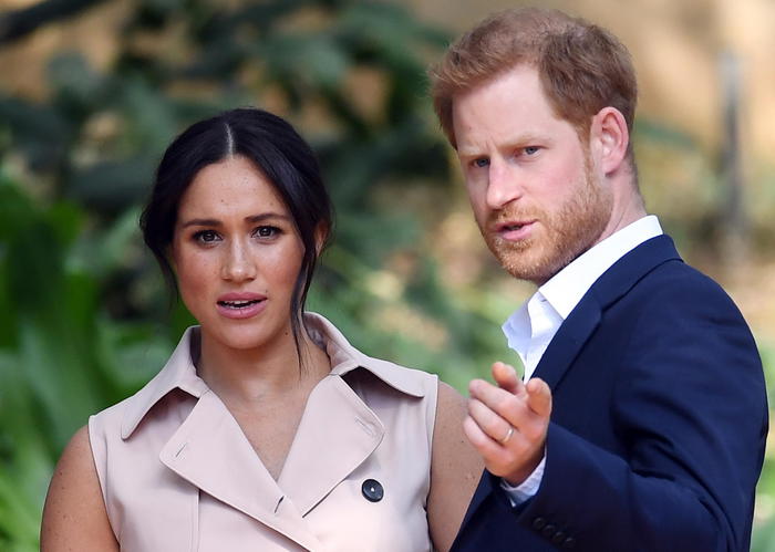 epa09251590 epa09055932 (FILE) - Britain's Prince Harry, Duke of Sussex (R) and his wife Meghan, Duchess of Sussex attend a creative industries and business reception at the High Commissioner's residence in Johannesburg, South Africa, 02 October 2019 (reissued 06 June 2021). Duchess Meghan gave birth to her second child, the couple announced on its Internet platform on 06 June 2021. Lilibet 'Lili' Diana Mountbatten-Windsor according to the announcement was born in California, USA, on Friday, 04 June 2021. The birth was confirmed by a spokesperson of the grandson of Britain's Queen Elizabeth II and his wife.  EPA/FACUNDO ARRIZABALAGA *** Local Caption *** 56743553