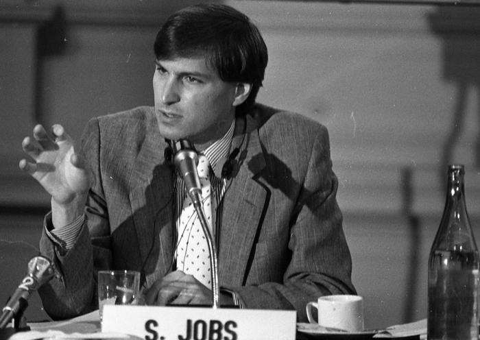 Steve Jobs a Roma in una foto d'archivio del 20 giugno 1985.  Jobs, il numero uno della Apple, ha preso una pausa malattia per 