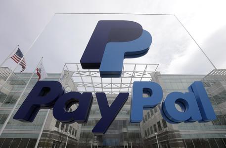 This March 10, 2015 photo shows signage outside PayPal's headquarters in San Jose, Calif. When eBay and PayPal split up on Friday, July 17, 2015, they'll face different challenges than they did as a combined company. (ANSA/AP Photo/Jeff Chiu)