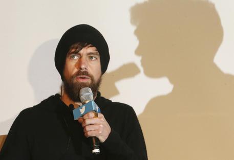 epa07455078 Jack Dorsey, co-founder and chief executive of Twitter, speaks during an event celebrating the platform's 13th anniversary in Seoul, South Korea, 22 March 2019.  EPA/KIM CHUL-SOO