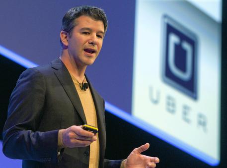 epa06040302 (FILE) Travis Kalanick, founder and CEO of Uber, delivers a speech at the Institute of Directors Convention at the Royal Albert Hall, Central London, Britain, 03 October 2014 (reissued 21 June 2017). According to reports on 21 June 2017, Kalanick has resigned as CEO of Uber amid pressure from shareholders.  EPA/WILL OLIVER