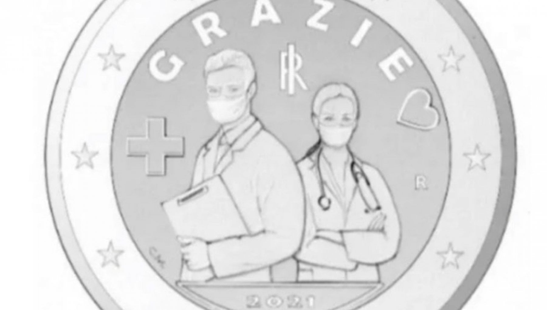 Medici e infermieri, gli eroi del 2020 nelle monete del 2021