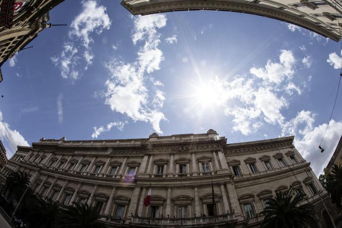La sede della Banca d'italia durante la presentazione della relazione annuale della Banca d'Italia, Roma, 31 maggio 2016. ANSA/ANGELO CARCONI
