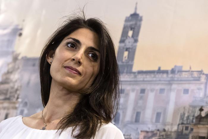 Virginia Raggi, new Rome's Mayor of the anti-establishment Five Star Movement (M5S), during the press conference in Rome, Italy, 20 June 2016.