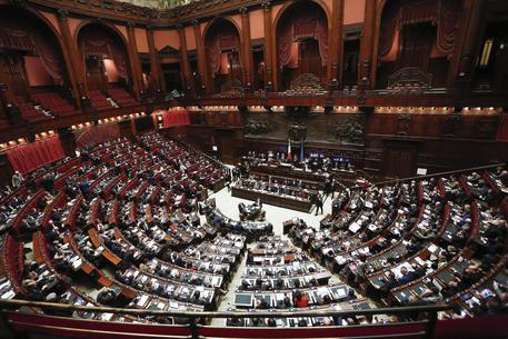 Aula della Camera durante la votazione finale del disegno di legge sulle riforme Costituzionali. Roma 11 Gennaio 2016. ANSA/GIUSEPPE LAMI