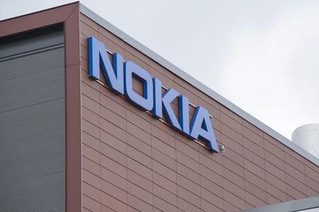 Nokia logo on the wall of Nokia company headquarters in Espoo, Finland 16 April 2015. ANSA/MARKKU OJALA FINLAND OUT