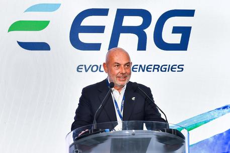 Erg chairman Edoardo Garrone at the grand opening of the 