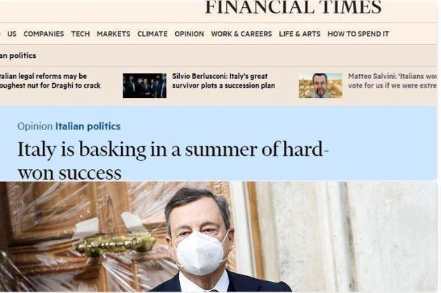 FT, “impresa Draghi”: un’estate di successi per l’Italia