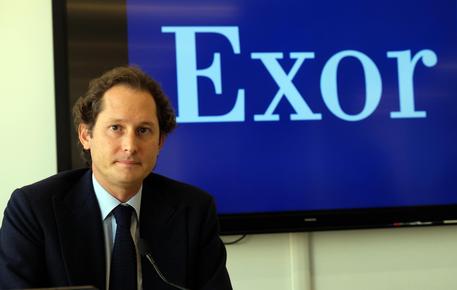 John Elkann Presidente di Exor durante l'incontro stampa in occasione dell
