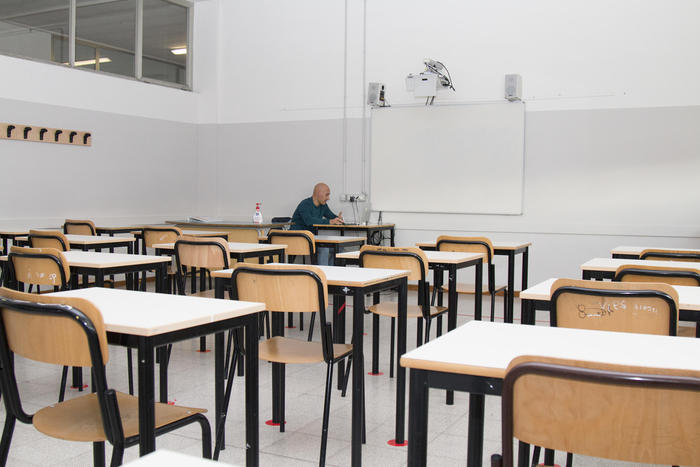 An inside view of the Abba-Ballini high school, an institute that complies with the new regulations for distance learning amid the Covid-19 pandemic, in Brescia, northern Italy, 26 October 2020. Italian Prime Minister Giuseppe Conte on 25 October announced new nationwide coronavirus restrictions that come into effect as of 26 October and include the closure of restaurants and bars by 6pm and shutting down gyms, cinemas and swimming pools. Furthermore, at least 75% of classes at Italy's high schools and universities will be given via distance learning.