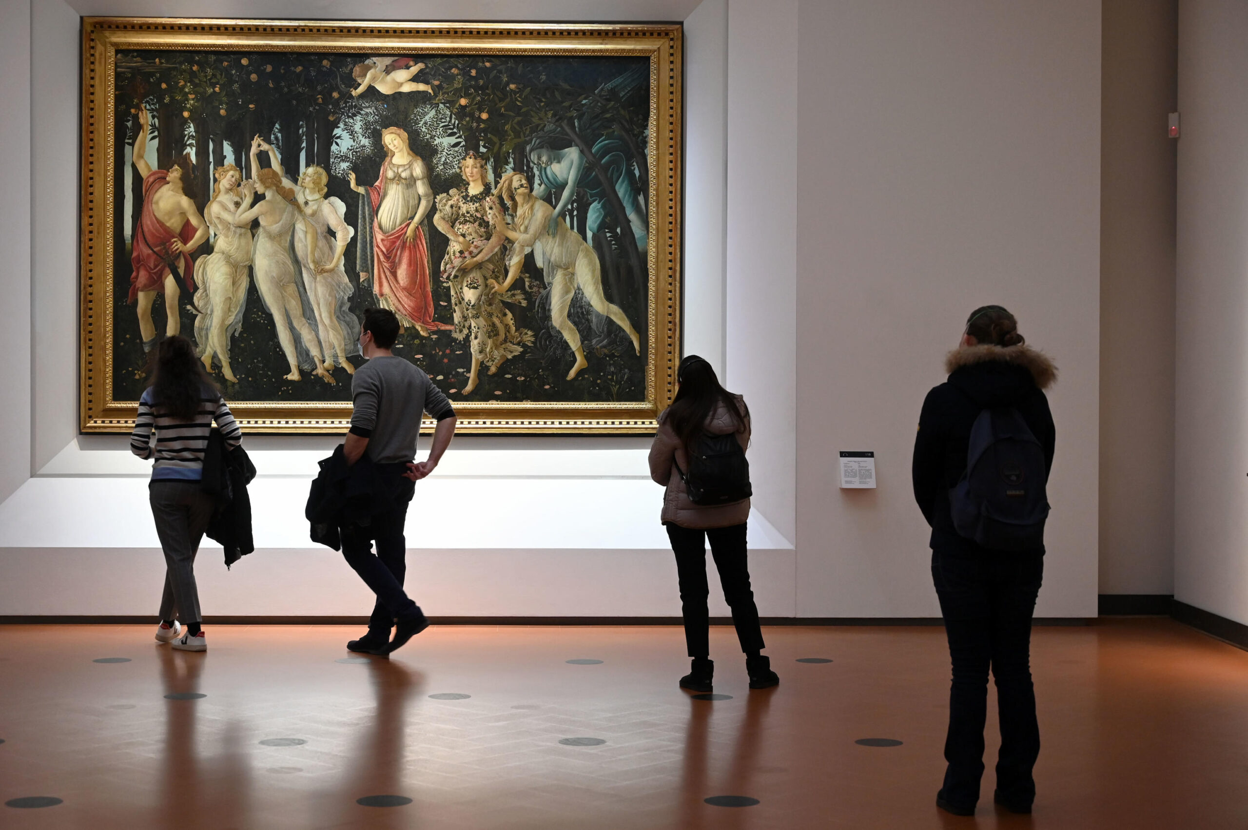 The Uffizi reopened this morning in Florence, Italy, 21 January 2021. 