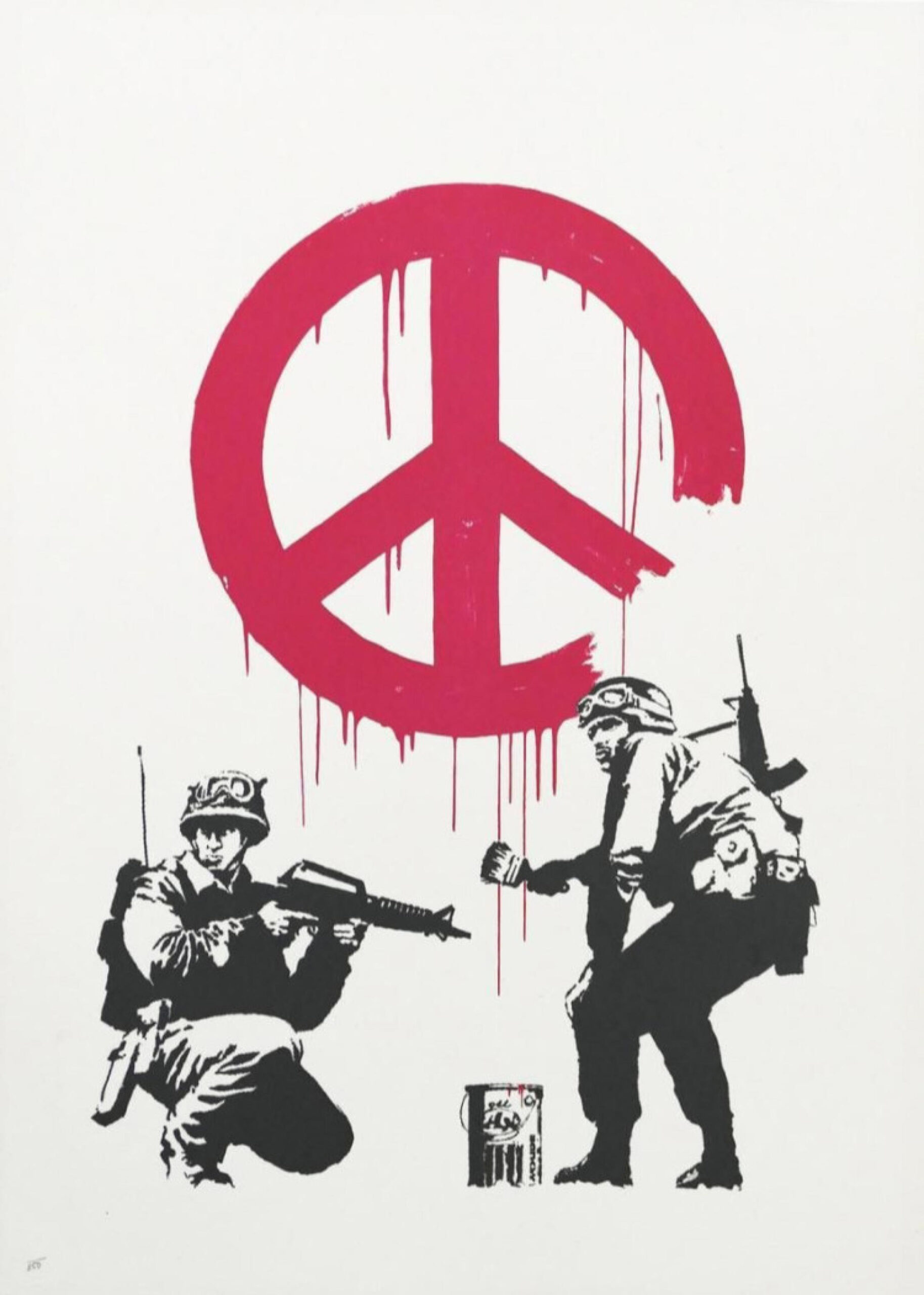 Opera di Banksy all’asta per 97mila euro, il ricavato in beneficenza a Kiev