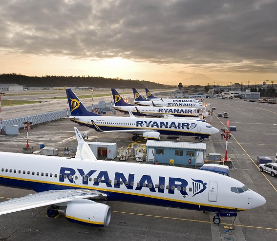 Ryanair recupera: supera quota 11 milioni di passeggeri ad agosto