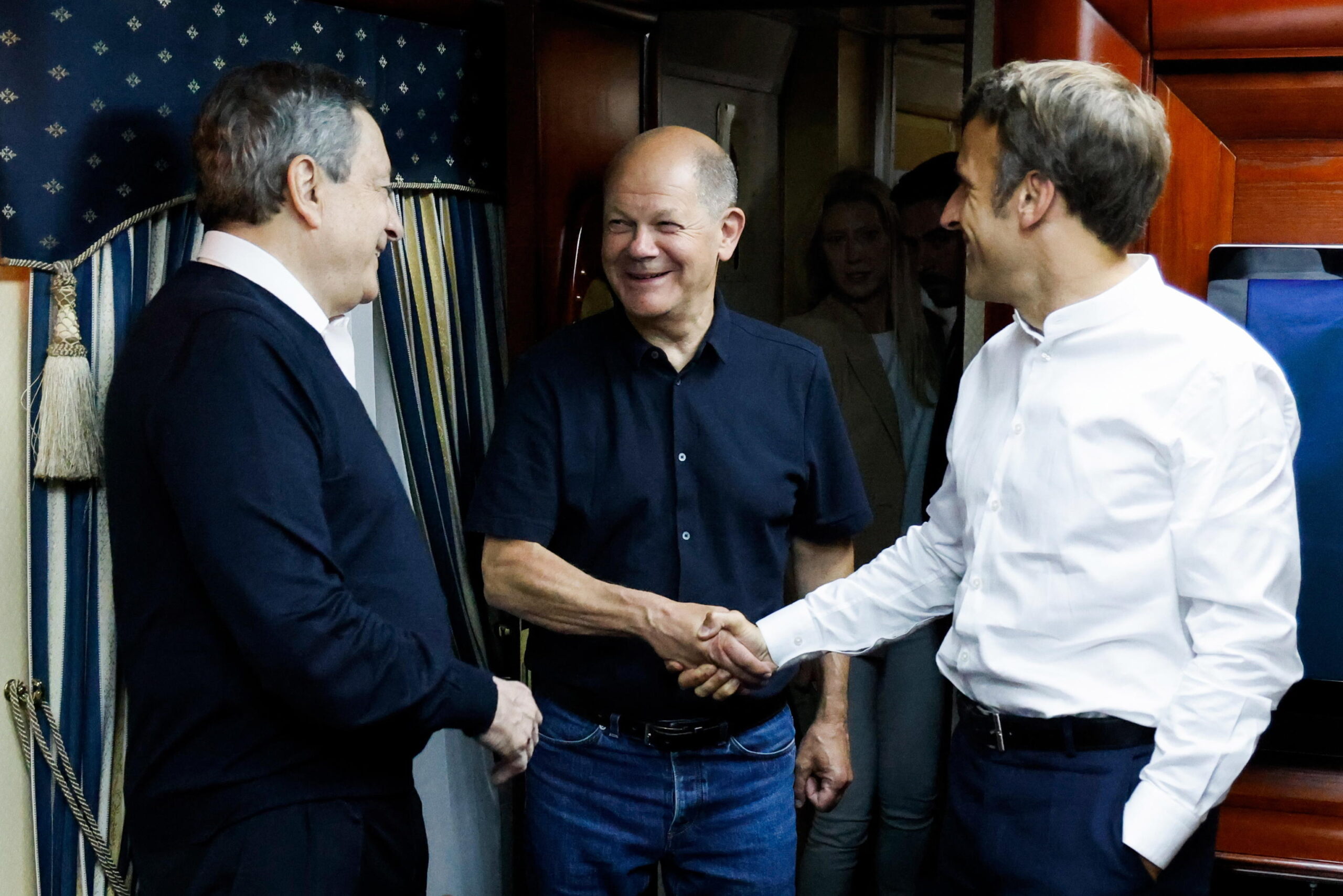 Draghi, Macron e Scholz a Kiev per incontrare Zelensky