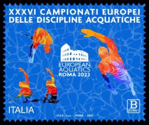 Poste: francobollo celebrativo per gli Europei di nuoto di Roma