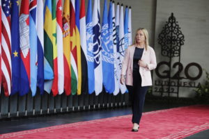G20, Meloni: “Preoccupati per la fame nel Nord Africa”