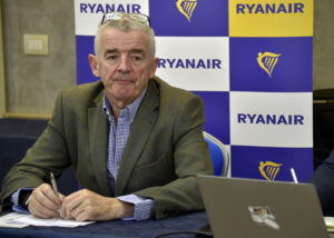 Ryanair aumenta i passeggeri: +21% sul 2021