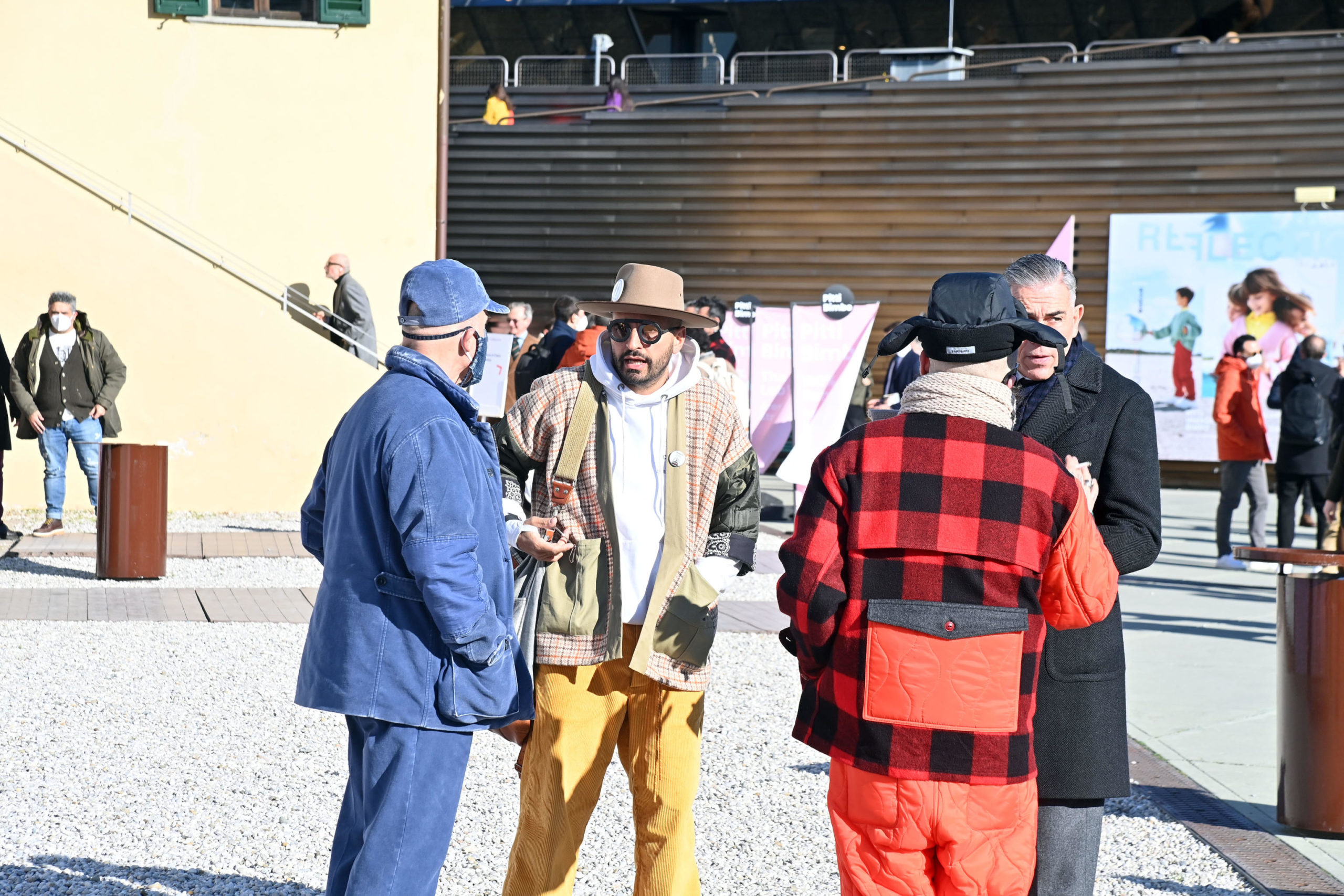 A moment of the inauguration of 101st edition of PItti Uomo until 13 of January at the 'Fortezza da Basso' in Florence, 11 January 2022. ANSA/CLAUDIO GIOVANNINI
