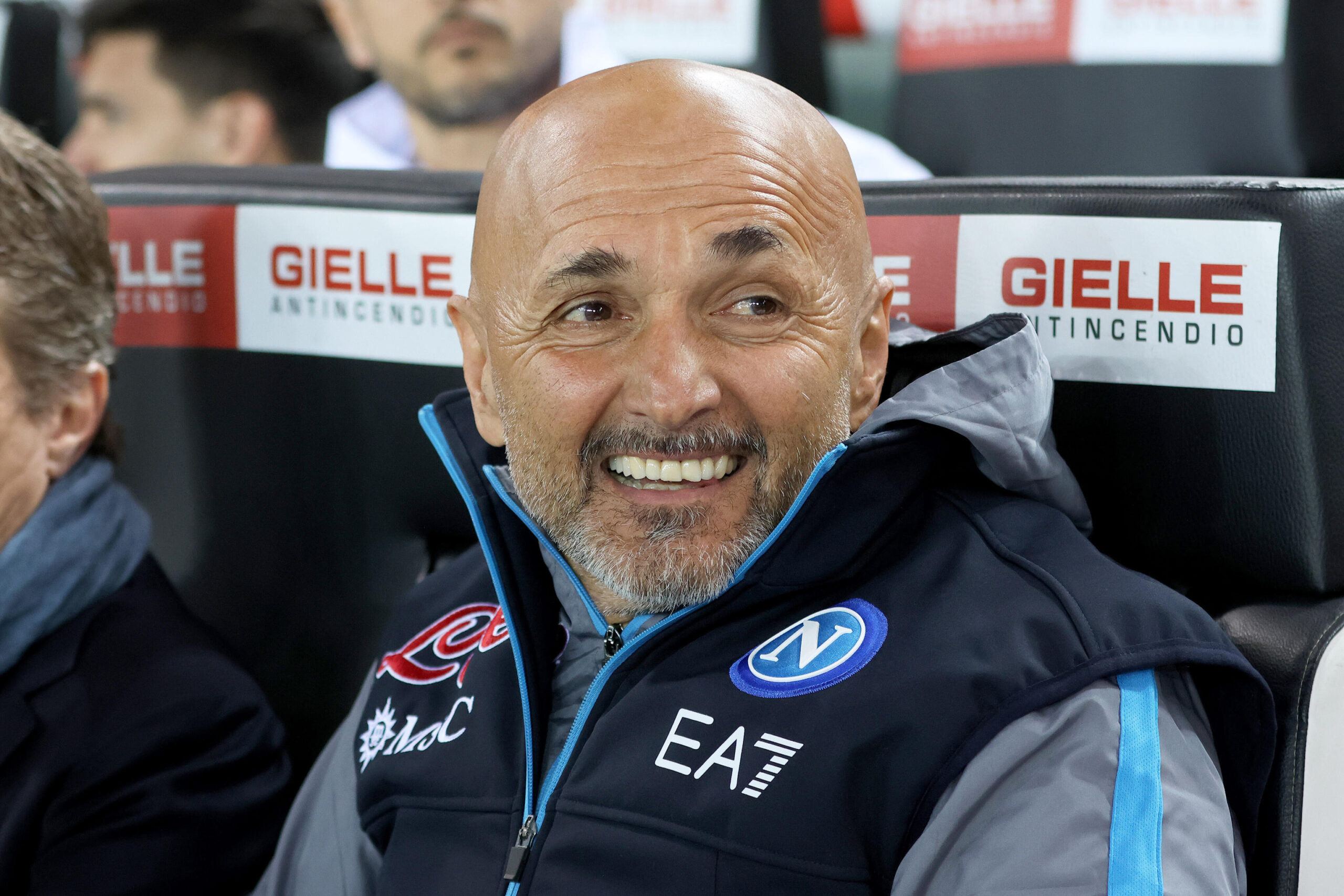 Napoli?s coach Luciano Spalletti looks on prior the Italian Serie A soccer match Udinese Calcio vs SSC Napoli at the Friuli - Dacia Arena stadium in Udine, Italy, 4 May 2023. ANSA / GABRIELE MENIS
