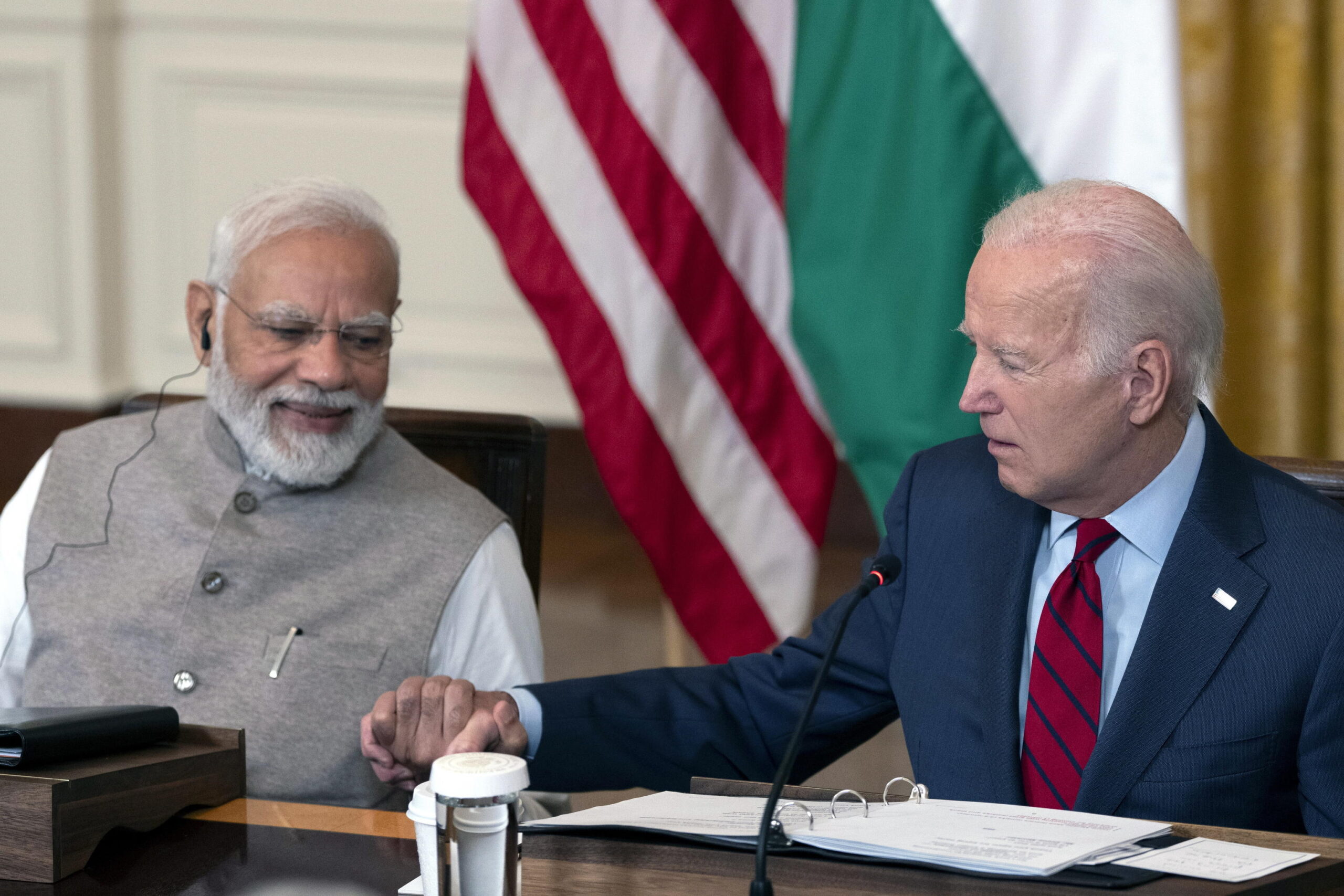 Usa-India, cena vegana per Biden e Modi all’insegna della “pace”