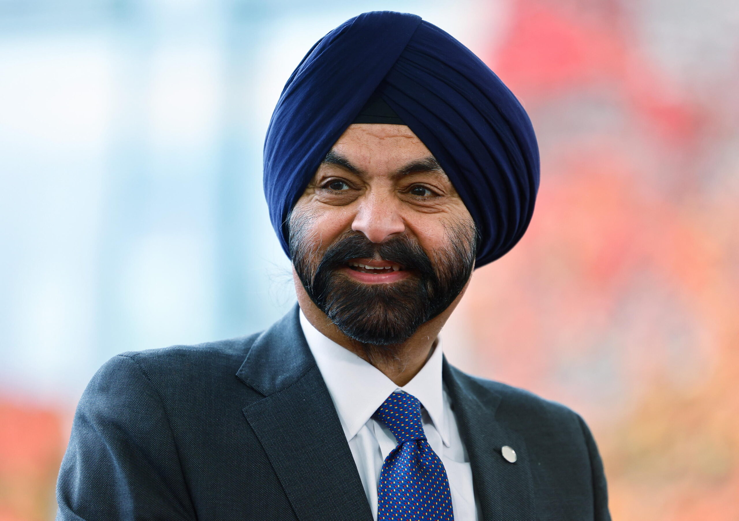 epa10986124 World Bank Group President Ajay Banga arrives for the G20 Compact with Africa (CwA) conference at the Chancellery in Berlin, Germany, 20 November 2023. The 'Compact with Africa' is an initiative that was launched in 2017 under the German G20 presidency. It aims to bring together reform-minded African countries, international organizations and bilateral partners to coordinate development agendas and discuss investments.  EPA/HANNIBAL HANSCHKE