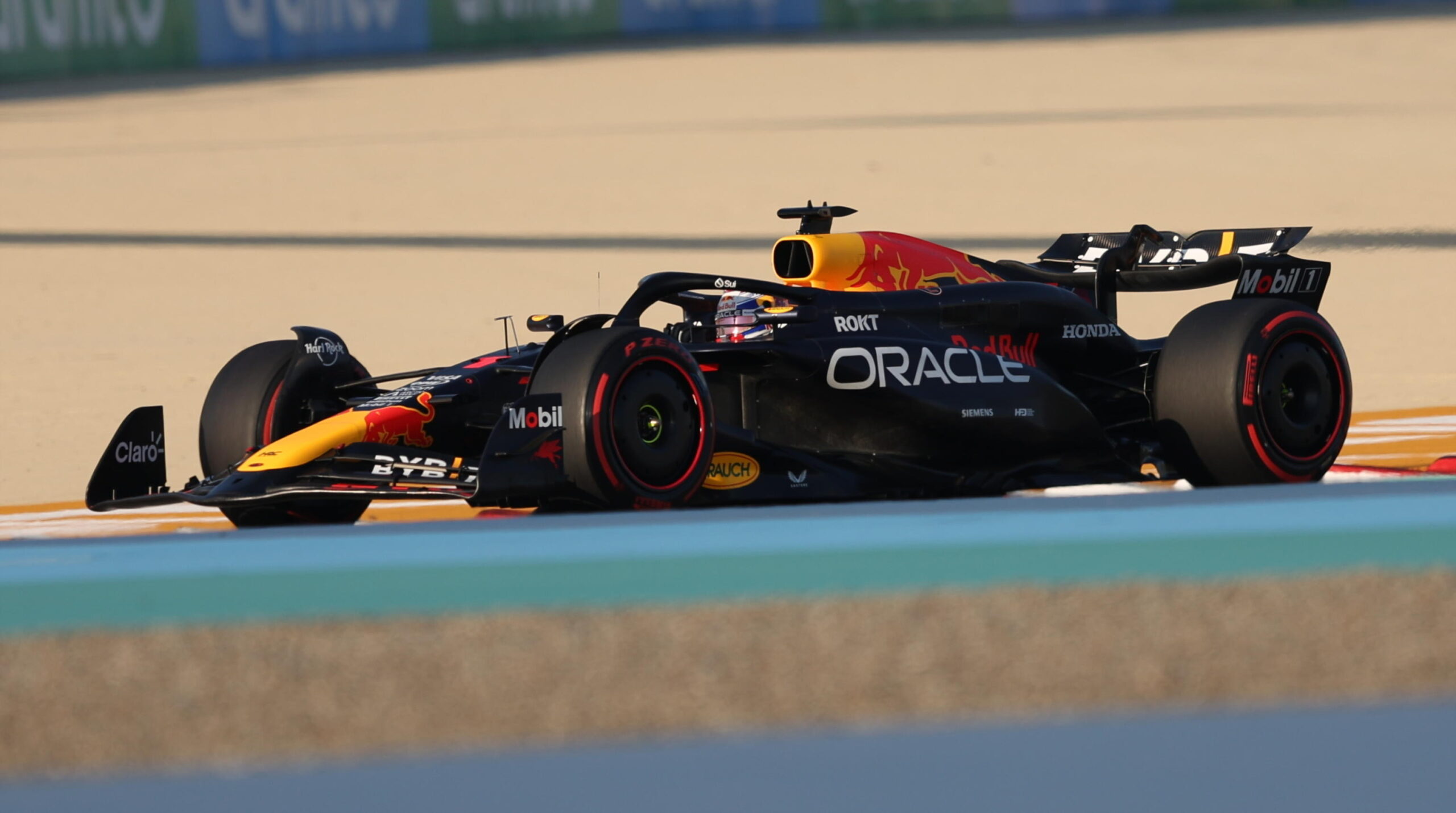 epa11191190 Dutch driver Max Verstappen of Red Bull Racing in action during the third practice session for the Formula One Bahrain Grand Prix, at Bahrain International Circuit in Sakhir, Bahrain, 01 March 2024. The 2024 Formula 1 Bahrain Grand Prix is held on 02 March.  EPA/ALI HAIDER